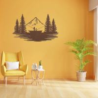 Fishing Mountain View Wall Art - Image 4