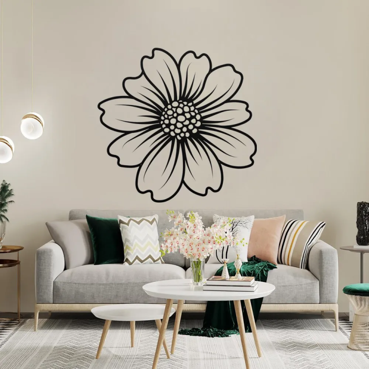 Floral Charm Metal Wall Art