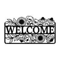 Floral Welcome Art Metal Art