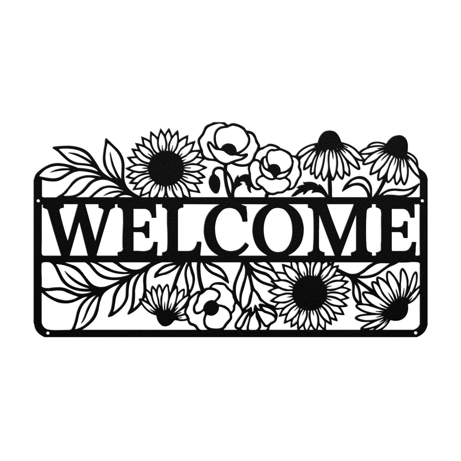 Floral Welcome Art Metal Art