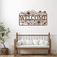 Floral Welcome Art Metal Art - Image 4