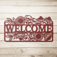 Floral Welcome Art Metal Art - Image 5