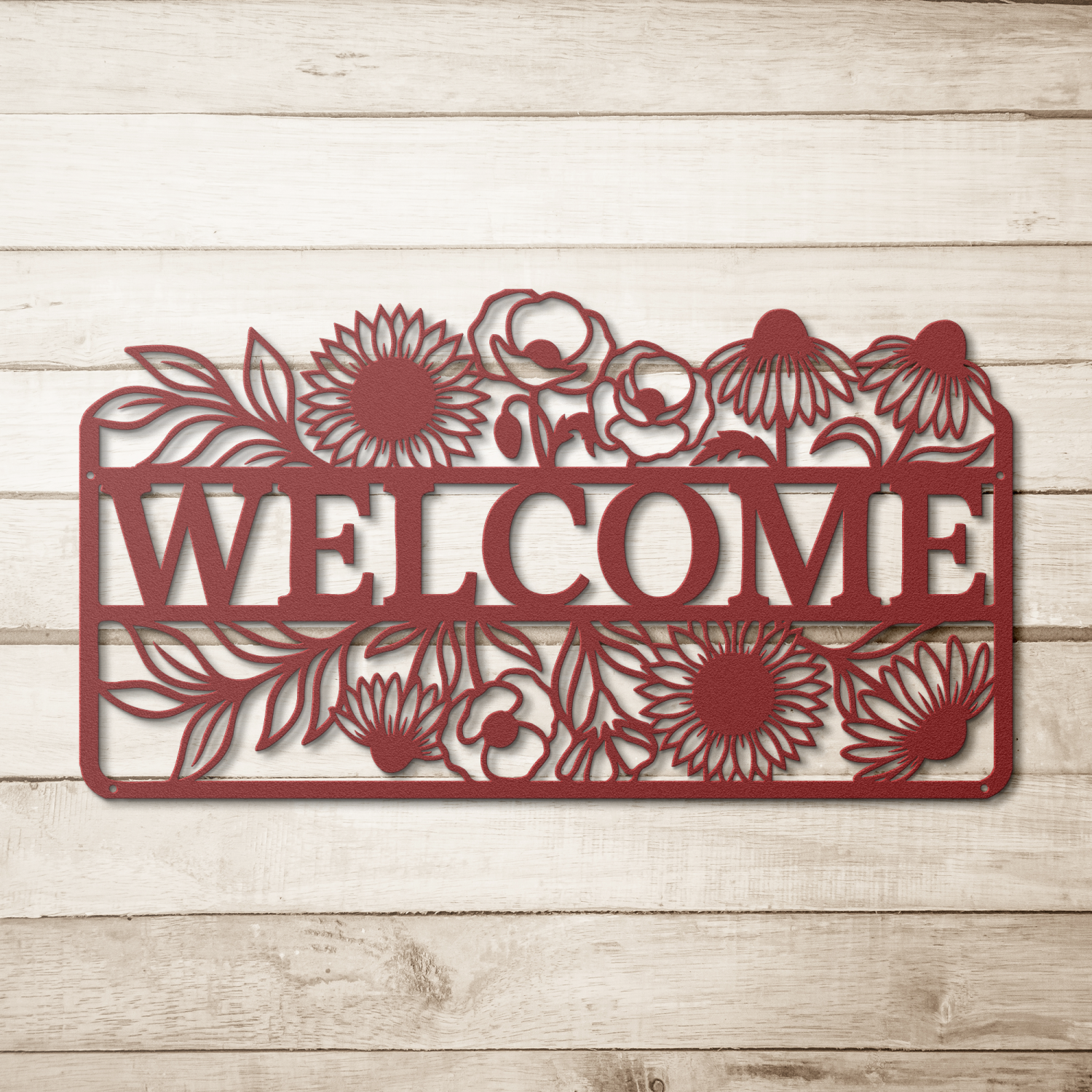 Floral Welcome Art Metal Art - Image 5
