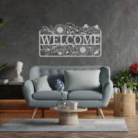 Floral Welcome Art Metal Art - Image 6