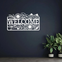 Floral Welcome Art Metal Art - Image 7