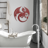 Flying Dragon Metal Wall Art - Image 4