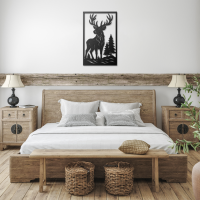 Forest Stag Wilderness Metal Art - Image 3