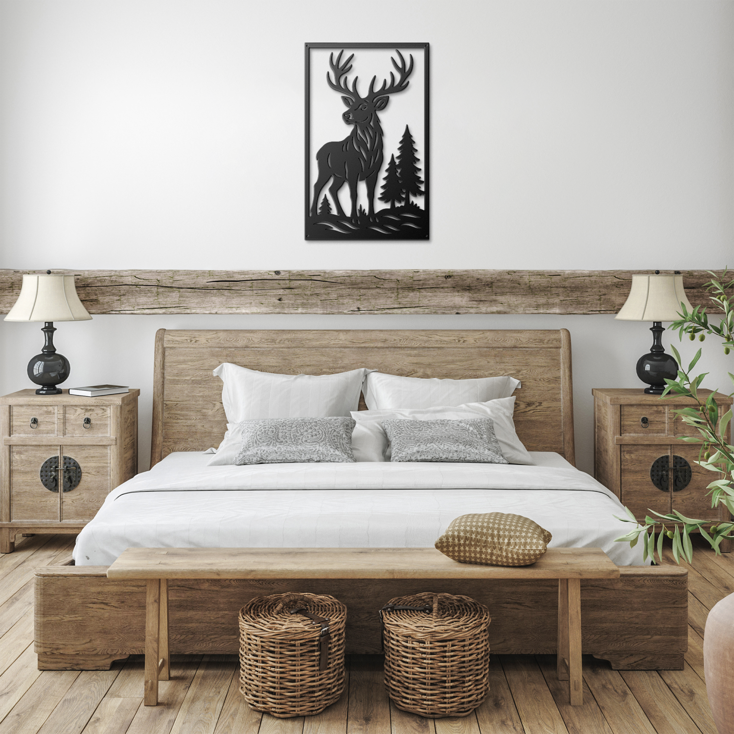 Forest Stag Wilderness Metal Art - Image 3