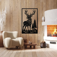 Forest Stag Wilderness Metal Art