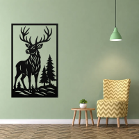 Forest Stag Wilderness Metal Art - Image 2