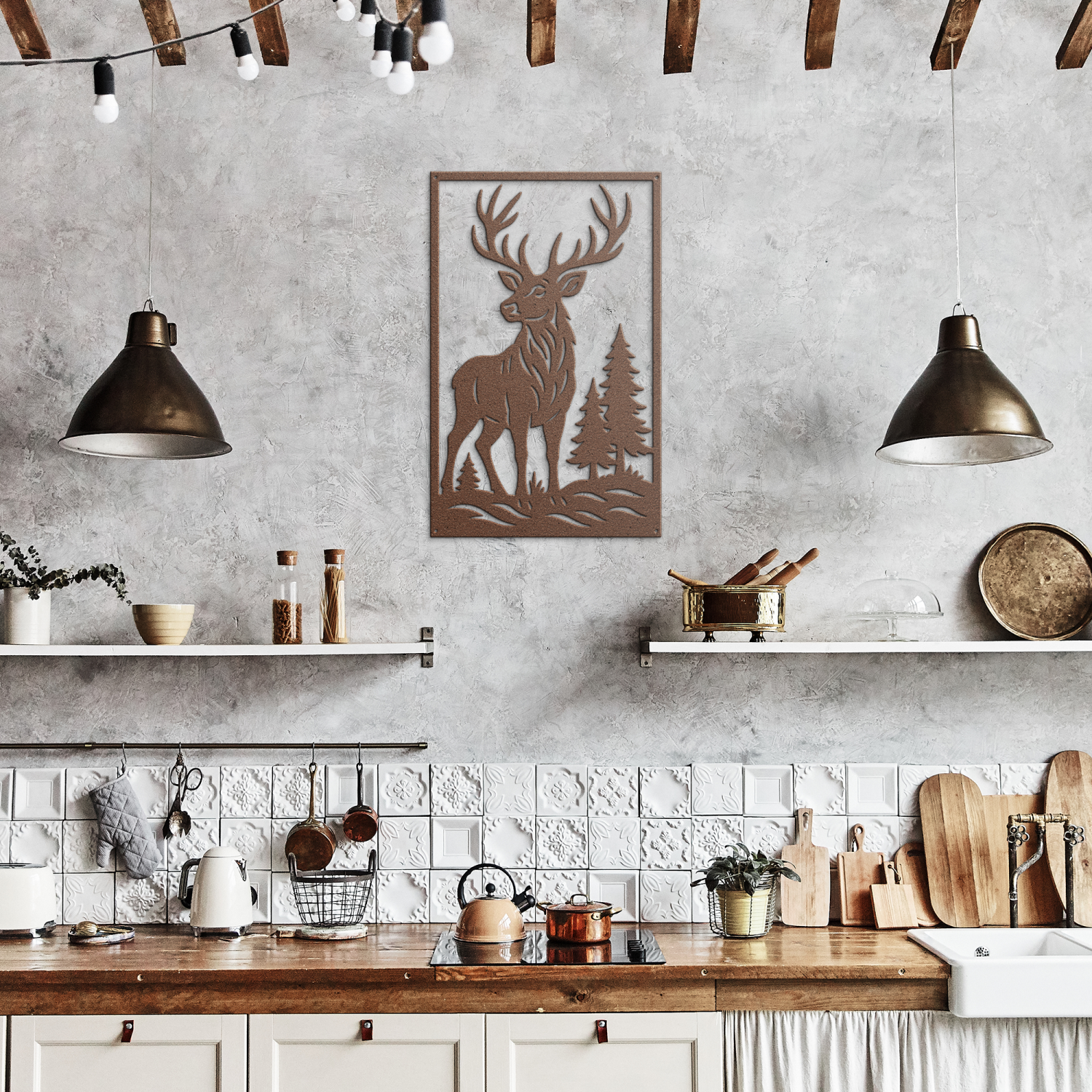 Forest Stag Wilderness Metal Art - Image 7