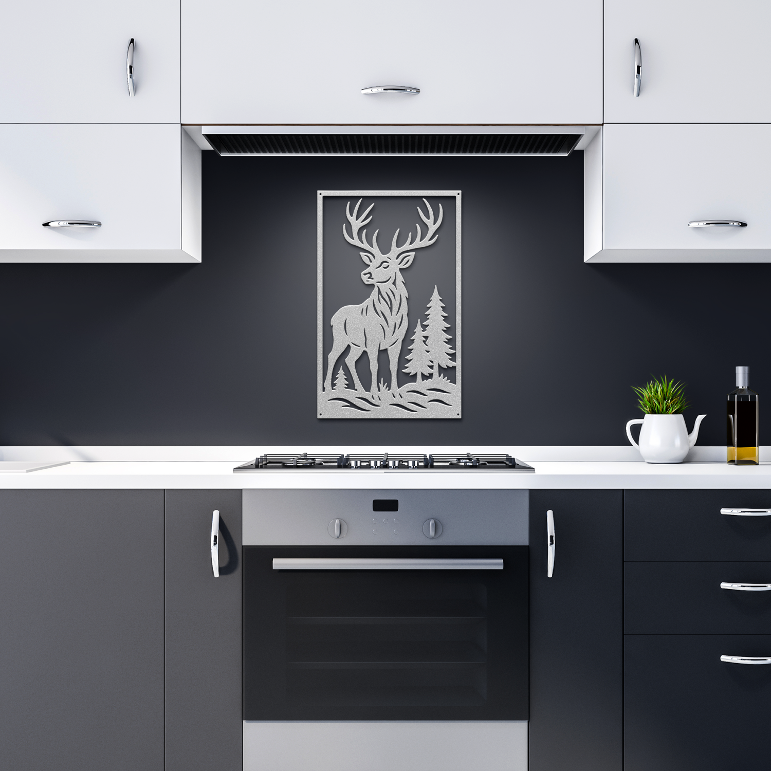 Forest Stag Wilderness Metal Art - Image 10