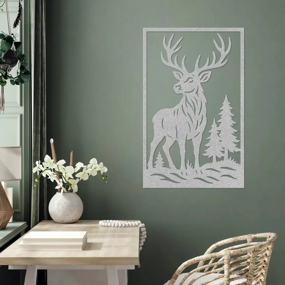 Forest Stag Wilderness Metal Art - Image 6