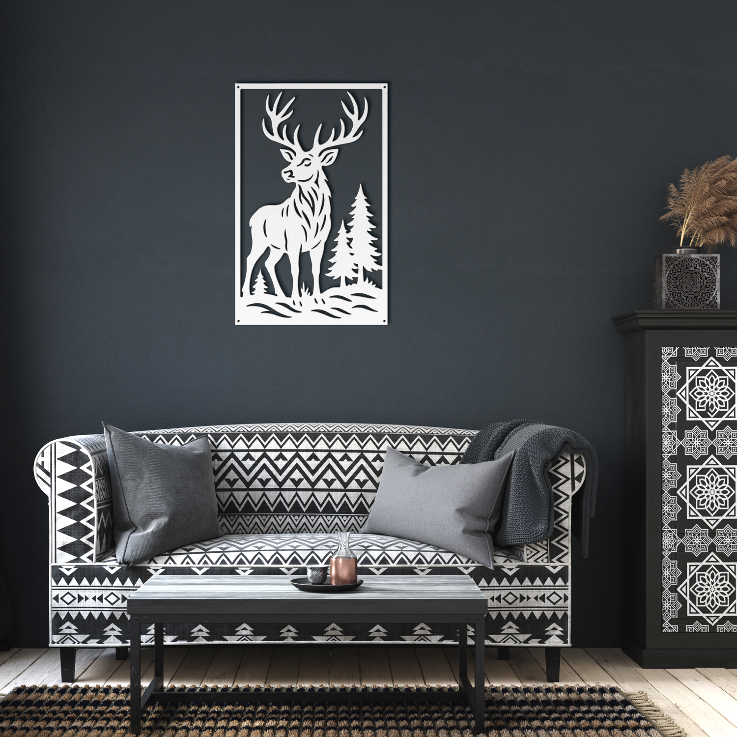 Forest Stag Wilderness Metal Art - Image 6