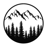 Framed Mountain View Metal Art
