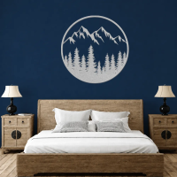 Framed Mountain View Metal Art - Image 6