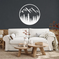 Framed Mountain View Metal Art - Image 7