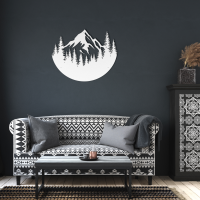 Framed Wilderness Mountain Metal Art - Image 6