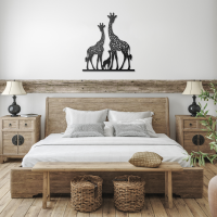 Giraffe Family Love Metal Art - Image 3