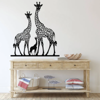 Giraffe Family Love Metal Art - Image 2