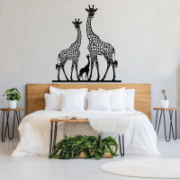 Giraffe Family Love Metal Art - Image 3