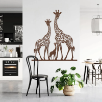 Giraffe Family Love Metal Art - Image 7