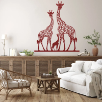 Giraffe Family Love Metal Art - Image 6