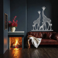 Giraffe Family Love Metal Art - Image 5