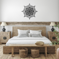 Golden Aura Mandala Wall Art - Image 3