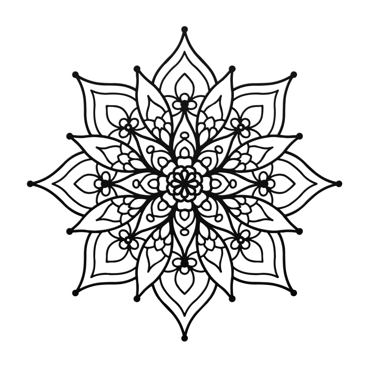 Golden Aura Mandala Wall Art