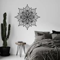 Golden Aura Mandala Wall Art - Image 3