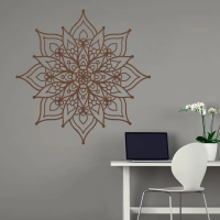 Golden Aura Mandala Wall Art - Image 4