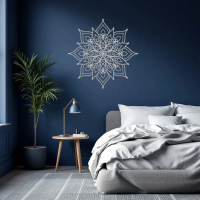 Golden Aura Mandala Wall Art - Image 6