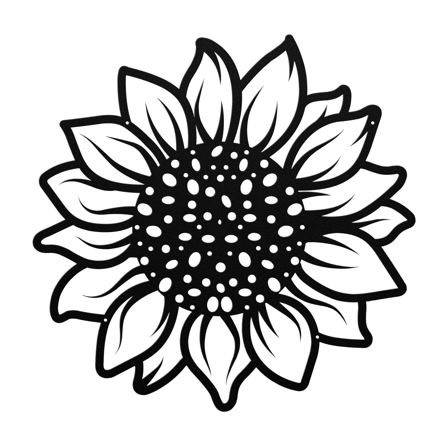 Golden Sunflower Steel Wall Art
