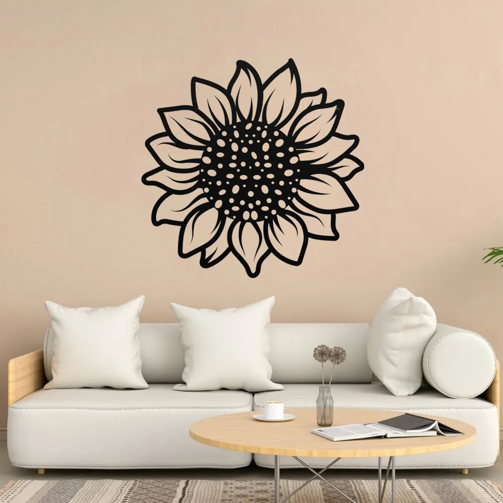 Golden Sunflower Steel Wall Art