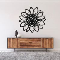 Golden Sunflower Steel Wall Art - Image 3