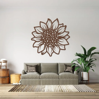 Golden Sunflower Steel Wall Art - Image 4