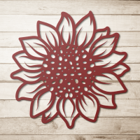 Golden Sunflower Steel Wall Art - Image 5