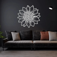 Golden Sunflower Steel Wall Art - Image 6