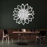 Golden Sunflower Steel Wall Art - Image 7