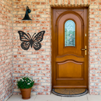 Graceful Butterfly Metal Wall Art - Image 2