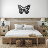 Graceful Butterfly Metal Wall Art - Image 3
