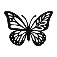 Graceful Butterfly Metal Wall Art