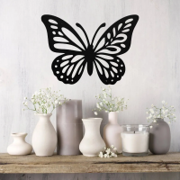 Graceful Butterfly Metal Wall Art - Image 3