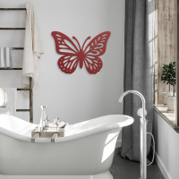 Graceful Butterfly Metal Wall Art - Image 4
