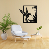 Graceful Hummingbird Metal Art - Image 2