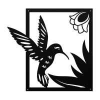 Graceful Hummingbird Metal Art