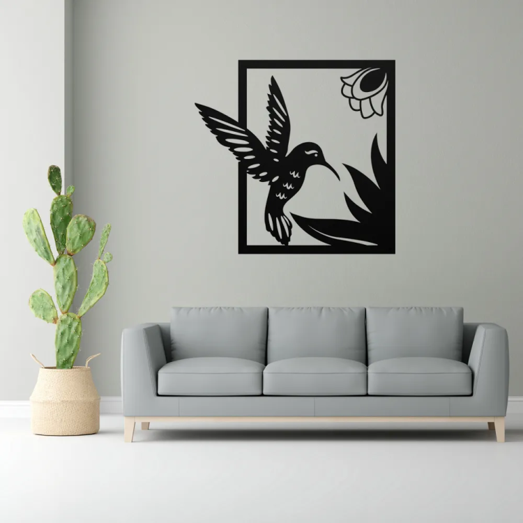 Graceful Hummingbird Metal Art