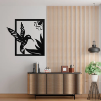 Graceful Hummingbird Metal Art - Image 3