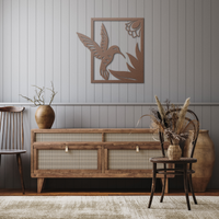 Graceful Hummingbird Metal Art - Image 8